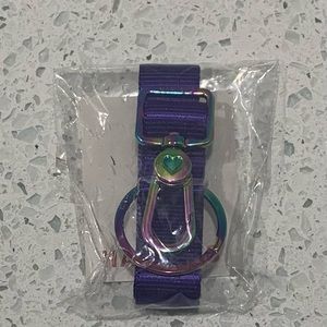 Harvey’s Seatbelt Bags Click n Go Keychain Iris with Oil Slick hardware
